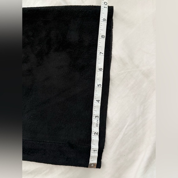 Vintage B.S.L Industry France Black 100% Suede Leather Pants with Leather Trim - Picture 12 of 14